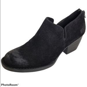 NEW Born Antonia Black Suede Ankle Booties